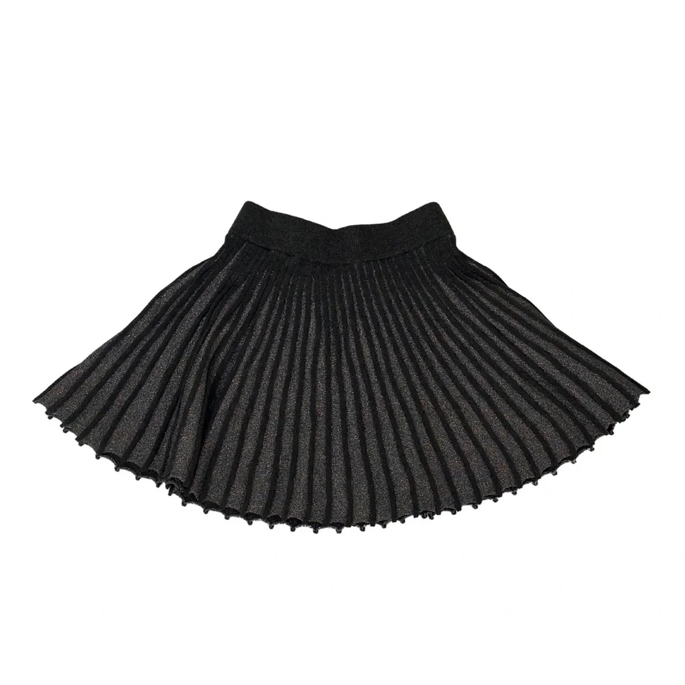 Milly Mini Glitter pleated elastic waist mini skirt - Picture 2 of 5